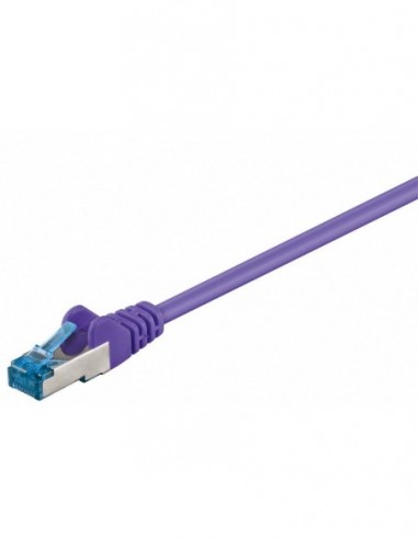 RB-LAN Patchcord S/FTP (PiMF) LSZH fioletowy Cat.6a, 0.5m